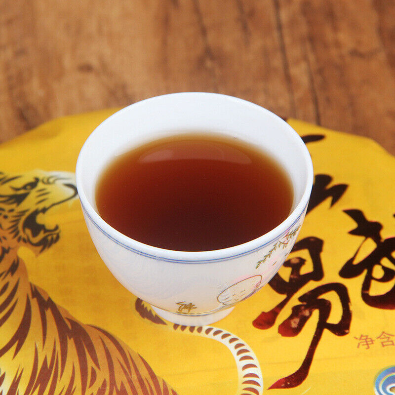 Yiwu Seven Seed Cake Tea 357g/12.59oz Puer Tea Ripe Tea Golden Hao Ripe Tea Cake
