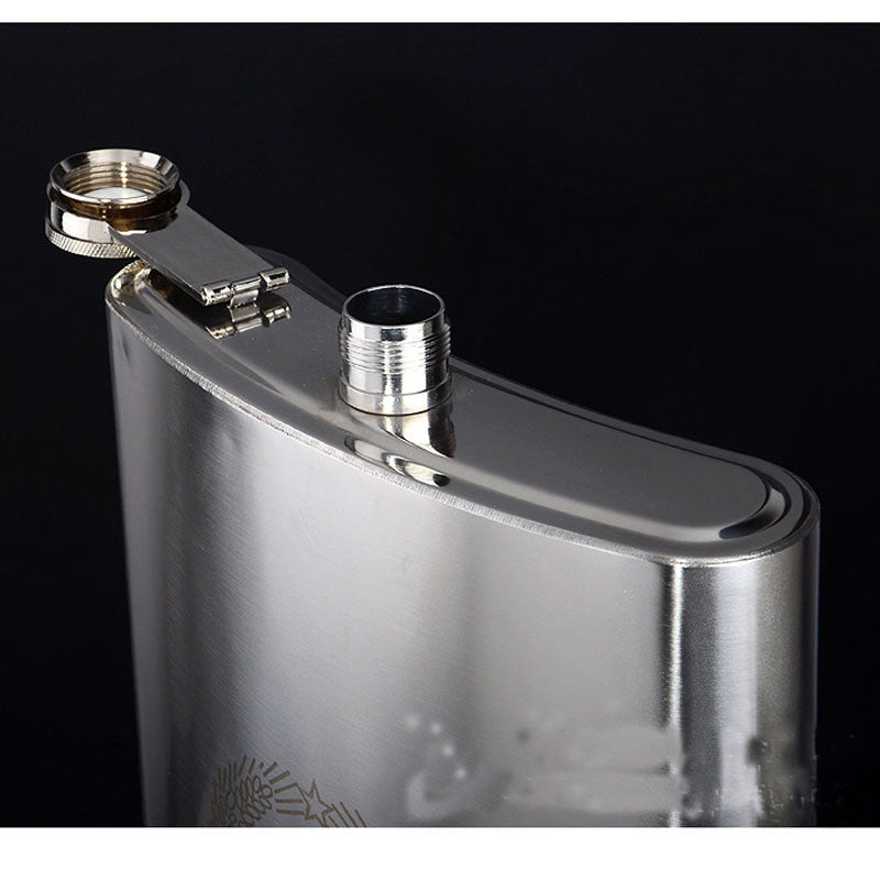 4 8 18 38 48 64 88 108 128 178 OZ Stainless Steel Hip Flask Liquor Whisky Portable Pocket Flasks Alcohol Bottle with Belt Case
