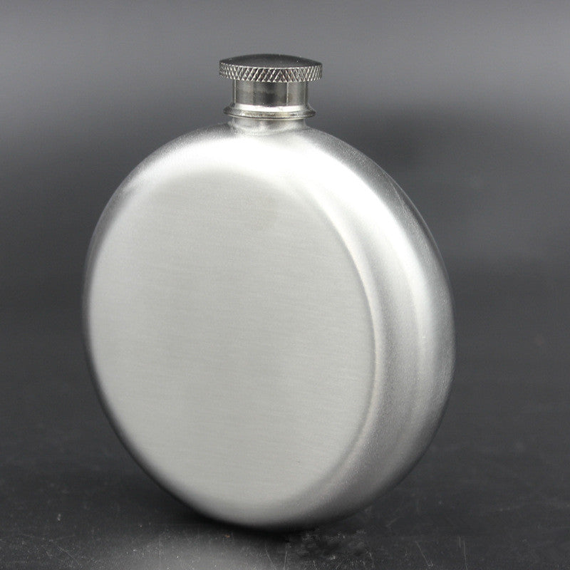 5oz Stainless Steel Round Whiskey Flask Portable Alcohol Hip Flasks Wine Bottle Russian Liquor Pot For Creative Birthday Gift