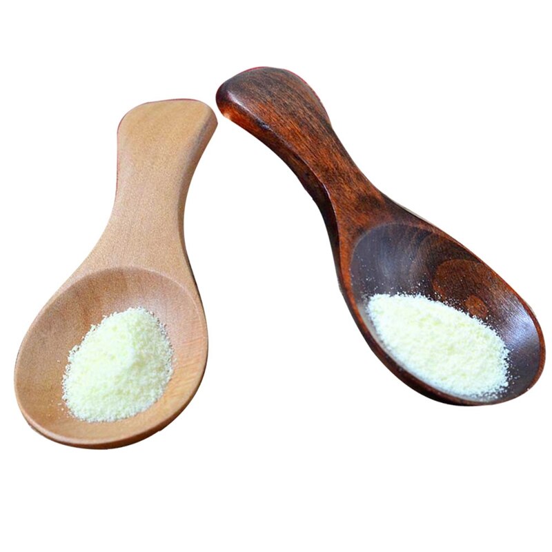 1Pcs Hot Selling Small Little Mini Natural Wooden Spoon Scoop Tea Honey Coffee Condiment Salt Sugar Spoon