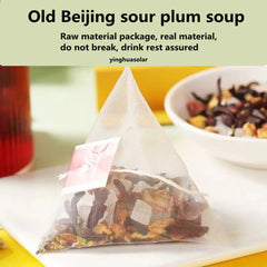 酸梅汤原料茶包乌梅山楂玫瑰茄桑椹薄荷茶包 Smoked Plum Raw Material natural healthy herbal sour tea