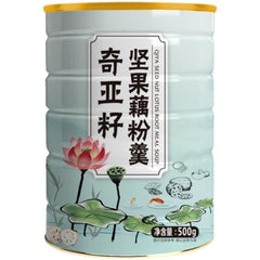HelloYoung Sweet Scented Chia Seed Nut Lotus Root Starch Soup, Meal Substitute Powder 500g