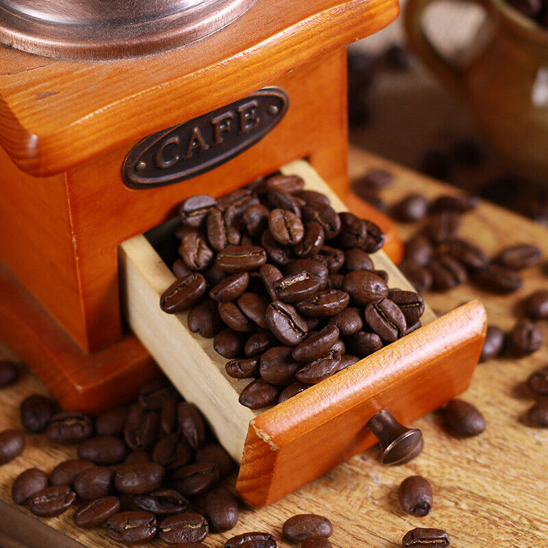 HelloYoung 500g Roasted Arabica Coffee Beans Charcoal Baking Medium Deep Roast Coffee Beans