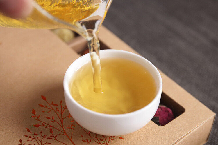HelloYoung Yunnan Pu'er tea rose jasmine tea dragon pearl peony flower ball 6 flavors 18pcs