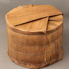 HelloYoung Ripe Pu-erh Tea  Packing GiftCooked Puerh Tea Handmade Bamboo Basket Yunnan 500g