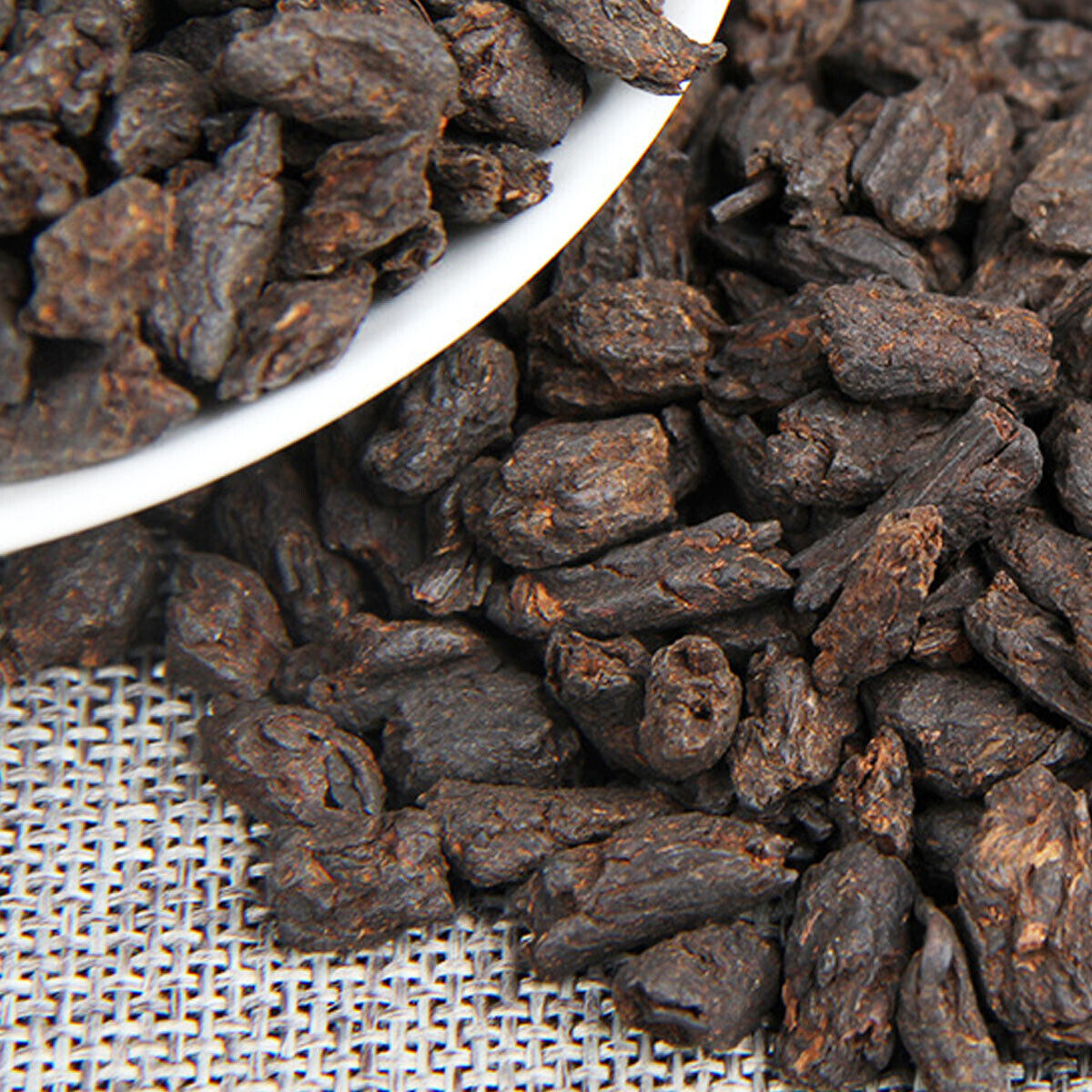 HelloYoung Bulk Yunnan Pu-erh Tea Glutinous Rice Fragrant Bamboo Basket Ripe Puer Tea 500g