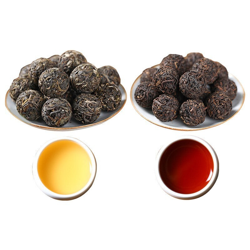 Wholesale factory price compressed fermented/ripe puerh tea flavored Chinese