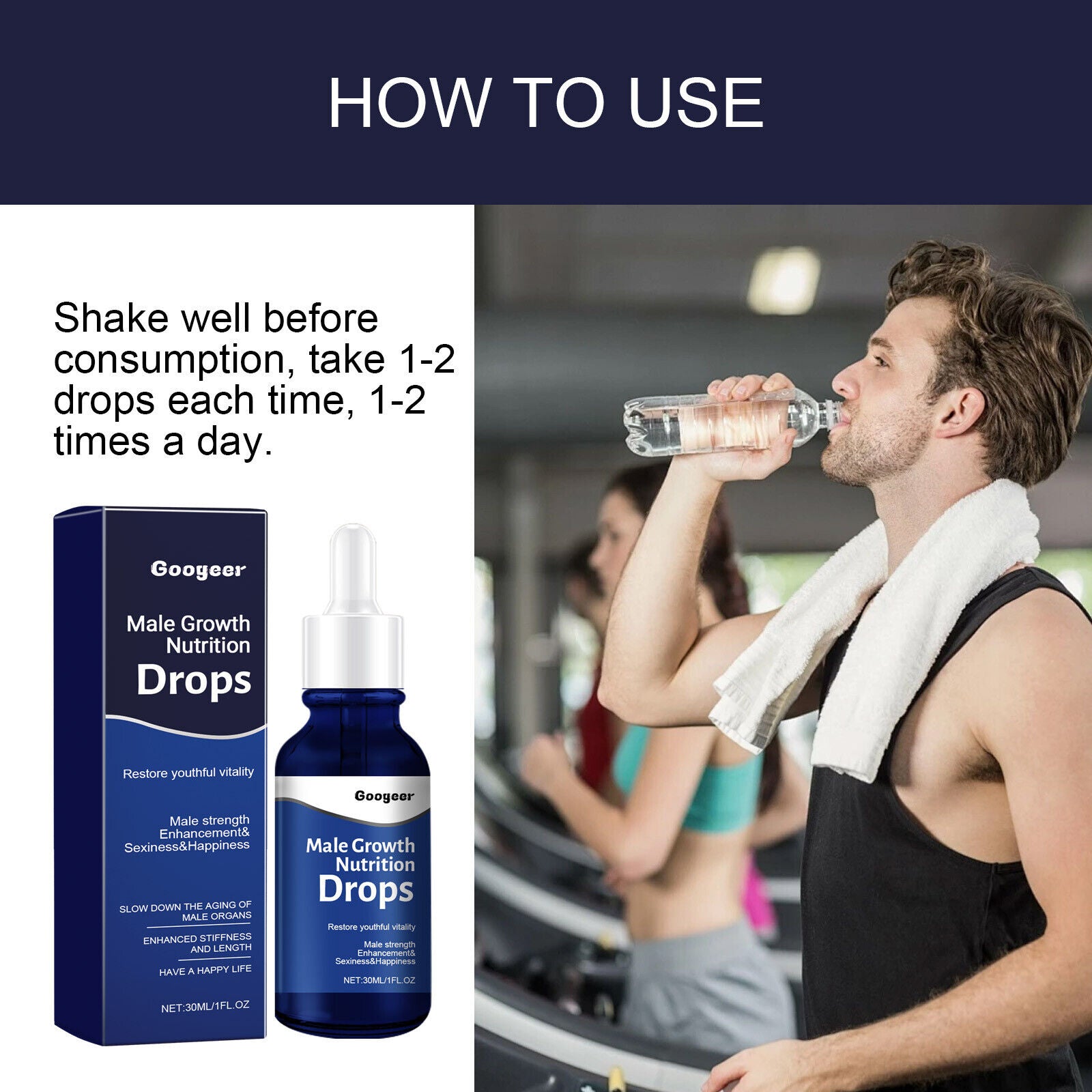 1/3Pcs Male Growth Nutrition Drops Natural Male Strengthening Drops