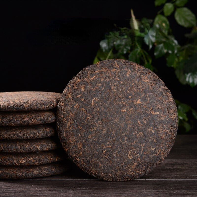 HelloYoung Premium Yunnan Old Tree Pu'er Tea Pu-Erh Cooked Tea Cake Natural Black Tea 357g