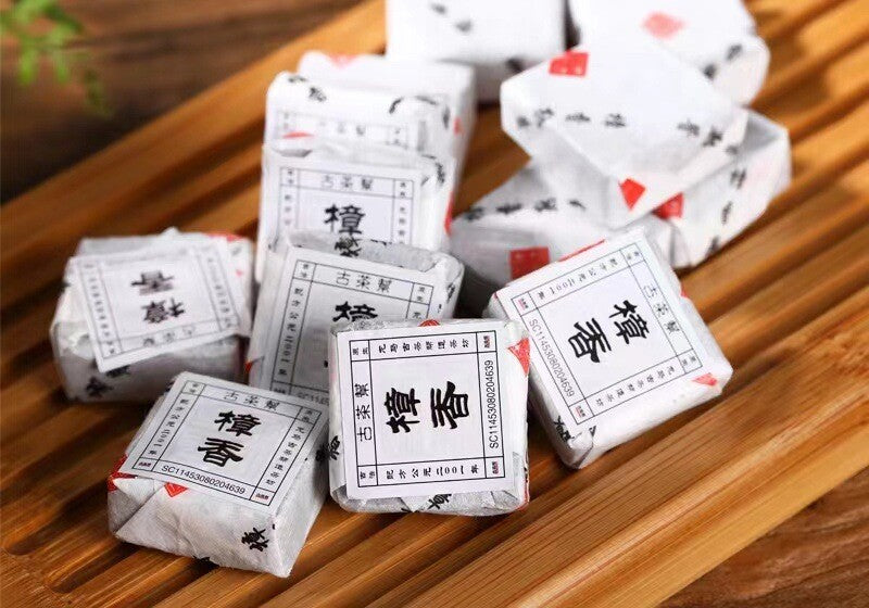 500g Yunnan Small Square Brick Pu'er Tea Banzhang Brick Tea Aged Pu'er