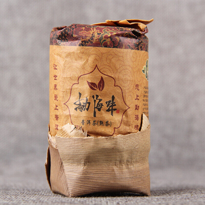 HelloYoung Column Tea Cake Ripe Tea Fermented Craft Tea Top-grade Small Pu'er Tea 200g