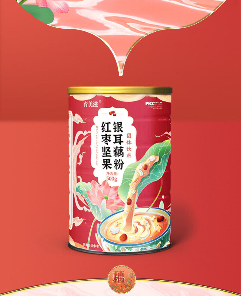 Chia Seed Cinnamon Nut Lotus Root Powder Red Date Nut Silver Ear Soup