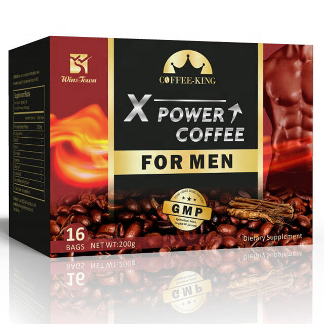 Man X Power Coffee Maca Enlargement Instant Natural Herba Power Coffee 10g*20bag