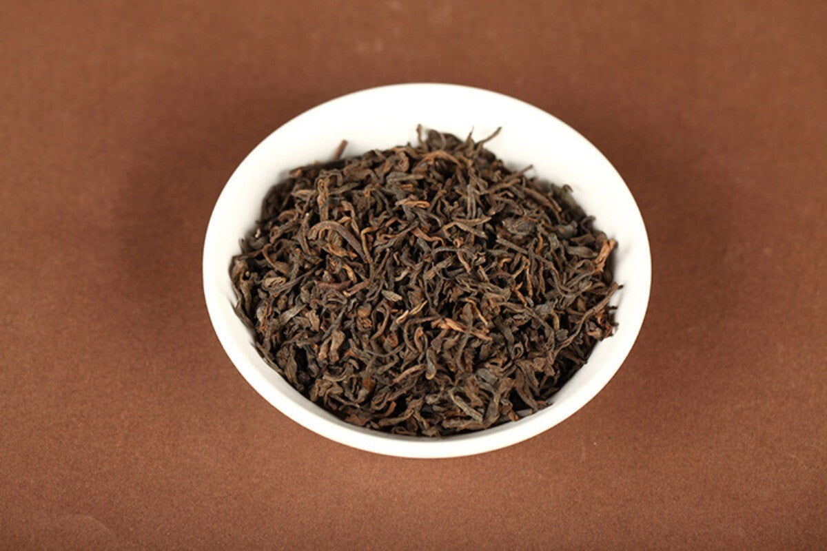 500g Yunnan Puerh Tea 2018 Menghai Ancient Tree Golden Bud Loose Tea Cooked Tea