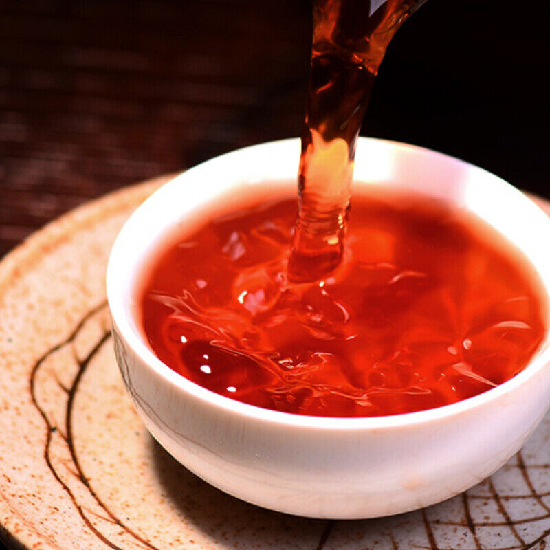 HelloYoung Zhonghong Yin Yiwu Zhangxiang Pu'er Ripe Tea Yiwu Daye Pu'er Ripe Tea Cake 357g