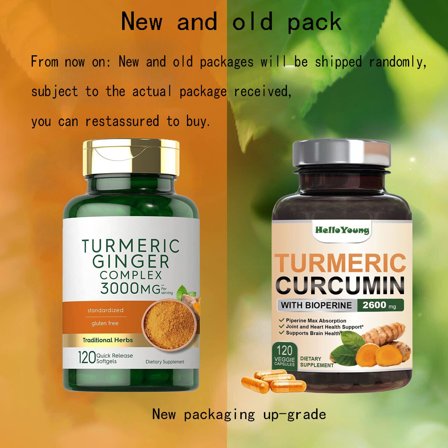 Turmeric Curcumin & Ginger Complex 3000mg | 120 Softgels | by Carlyle