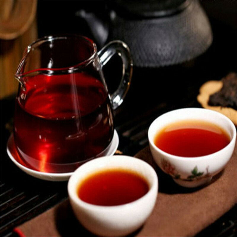 HelloYoung 357g Organic Pu'er Tea Puerh Tea Ripe Cake Black Tea Gold Award Arbor Tree Tea