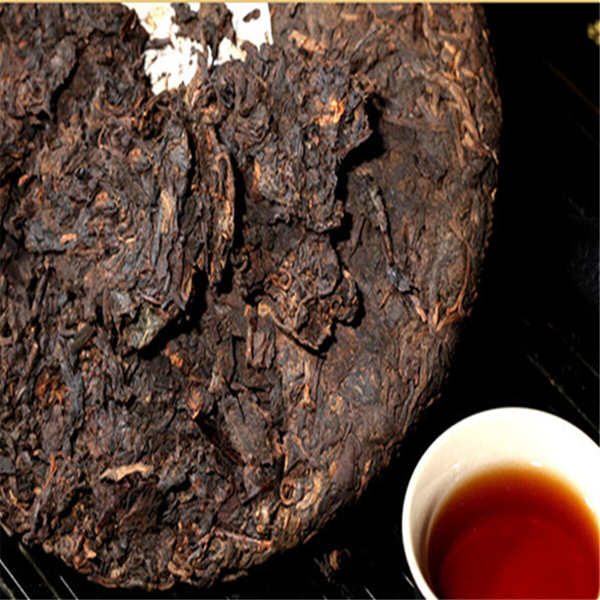 357g tea tree Yunnan Cooked Tea Pu-Erh Black Tea Ancient Pu-erh Tea Cake