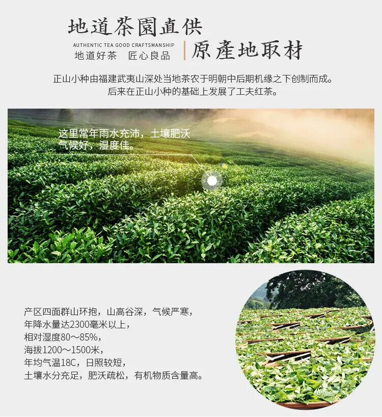 HelloYoung High Quality Zhengshanxiaozhong Black Tea Lapsang Souchong  Green Food 250g