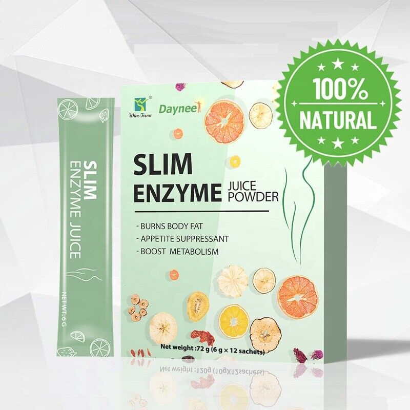 Slimming Tea Enzyme  Herbal Powder Flat Belly Lose Weight Detox Juice Tea 6g*12