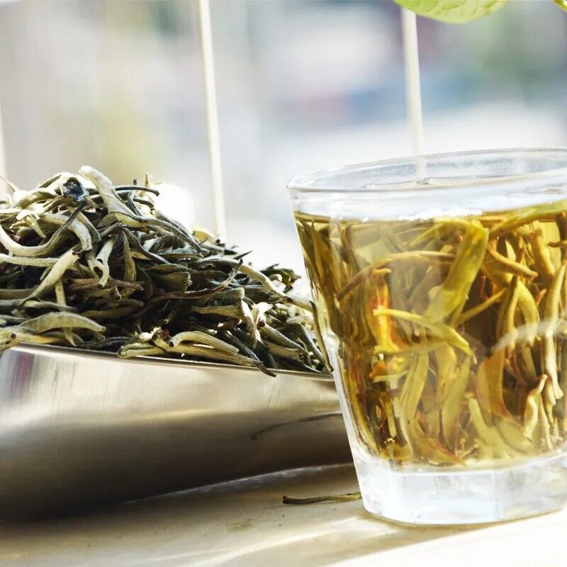 HelloYoung New White Tea Natural Organic Tea Baihaoyinzhen Silver Needle Tea 100g