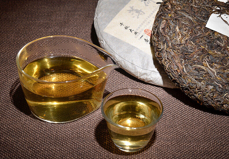 Puerh Tea Raw Tea Cake Smooth Bamboo Liang Zi Raw Tea Cake Pu'er Cake Tea 357g
