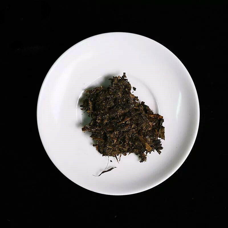 Organic Baishaxi Dark Tea Fu Zhuan Brick Tea China Anhua Black Tea Fu Cha 300g