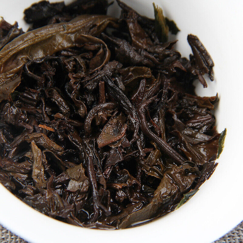HelloYoung 357g Yunnan Pu'er Ripe Tea Cake 糯香普洱茶熟茶勐海七子饼糯米香普洱茶饼 357g