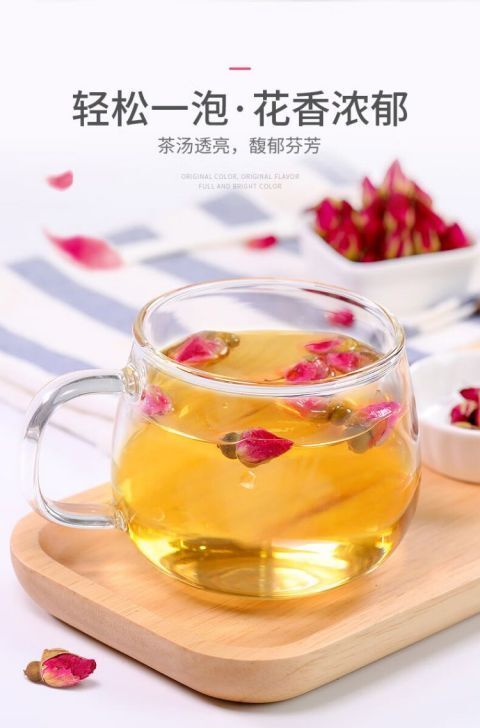 Premium Rose Bud Tea 250g Select Red Rose Flower Buds for Women's Health