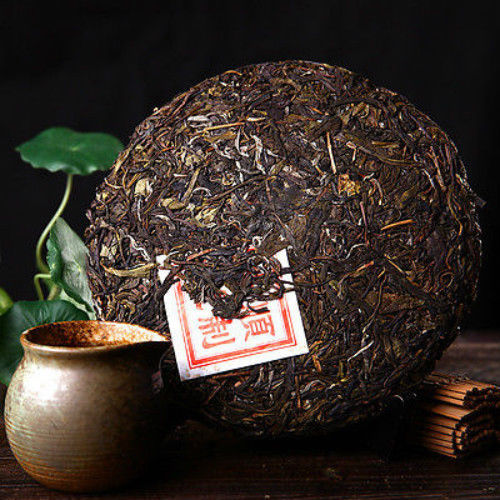 HelloYoung357g China Yunnan Puer Tea Cake Raw Pu-erh Menghai Sheng Tea Organic Green Food