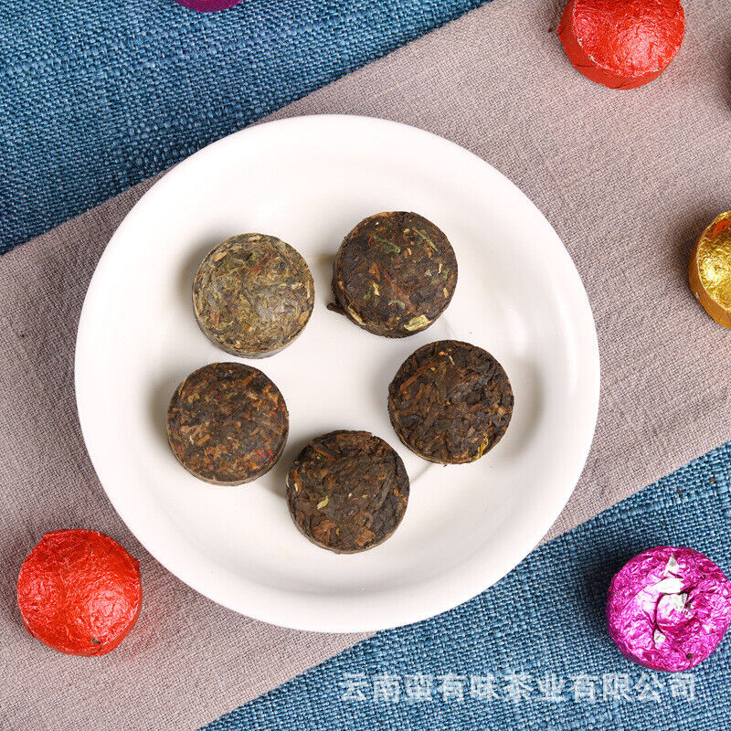 HelloYoung 500g Yunnan Pu'er tea tuocha glutinous rose jasmine original flavor 5 flavors