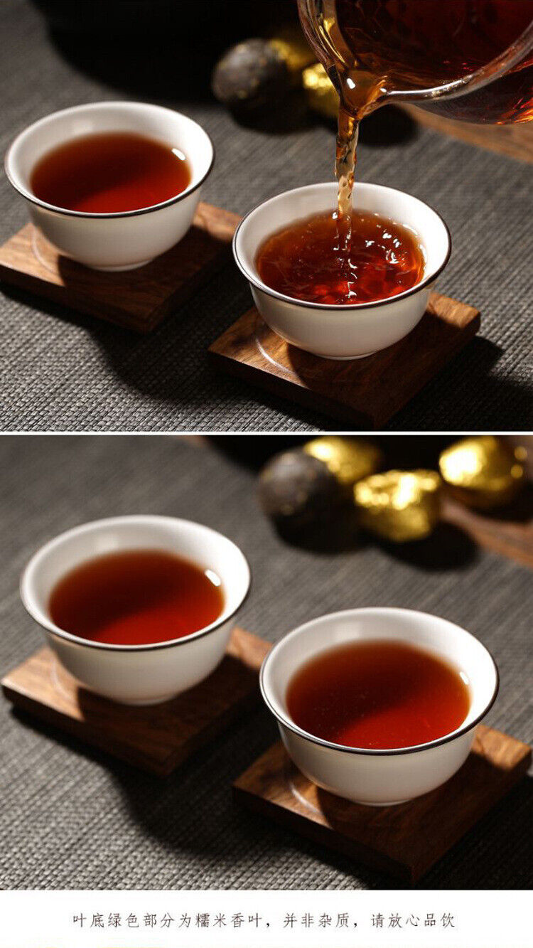 HelloYoung Yunnan Puerh Tea Ripe Tea Tuo Tea Glutinous Rice Fragrance Tuo Tea 1000g/2.2lb