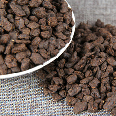 HelloYoung Ripe Pu-erh Tea  Packing GiftCooked Puerh Tea Handmade Bamboo Basket Yunnan 500g