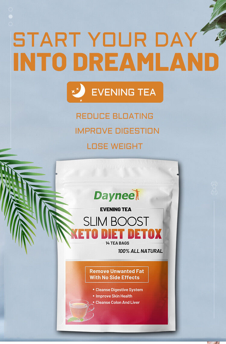 Slim Boost Keto Diet Detox Tea Flat Tummy Organic Herbal Weightloss Slimming Tea