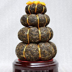 HelloYoung1000g Yunnan Pu-erh Tea Gift Craft Pu Er Tea Gourd Decoration Puer Raw Gift Tea