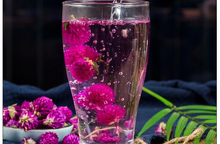 HelloYoung Flos Gomphrena Globosa Flower Tea Traditional Preserved Flower Tea