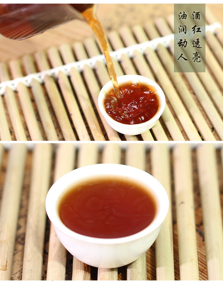 Puerh Tea He Kai Pure Fermented Tightly Pressed 357g Puerh Ripe Tea Cake