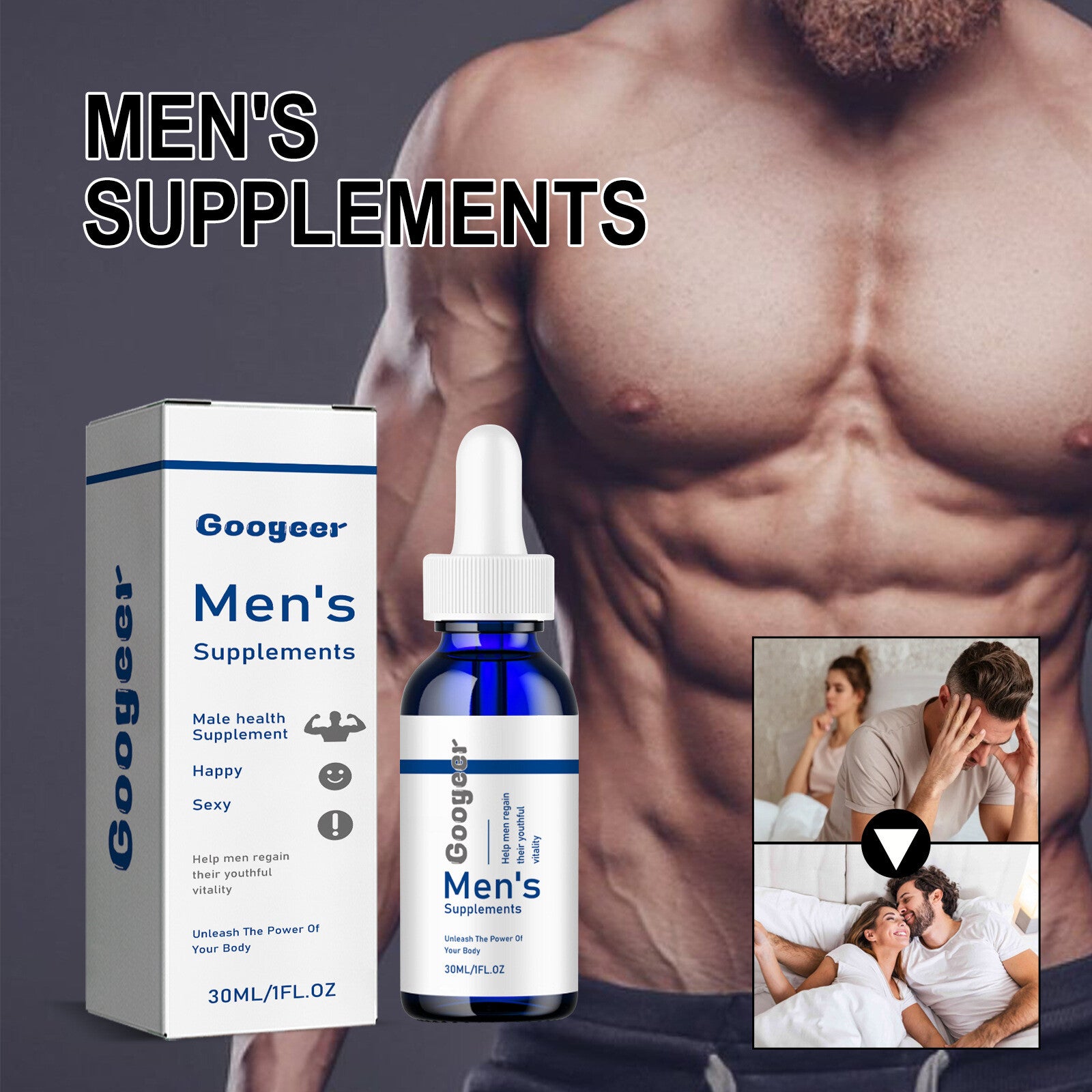 1/3Pcs Male Supplement Drops Male Body Care Supplement  Natural Strengthening