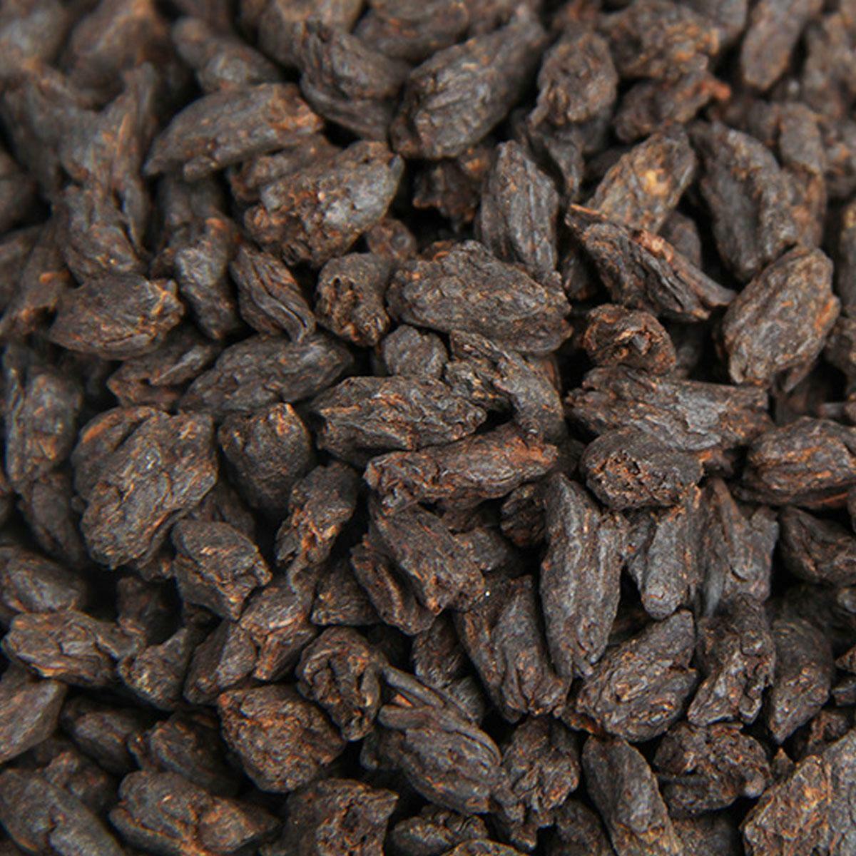HelloYoung Bulk Yunnan Pu-erh Tea Glutinous Rice Fragrant Bamboo Basket Ripe Puer Tea 500g