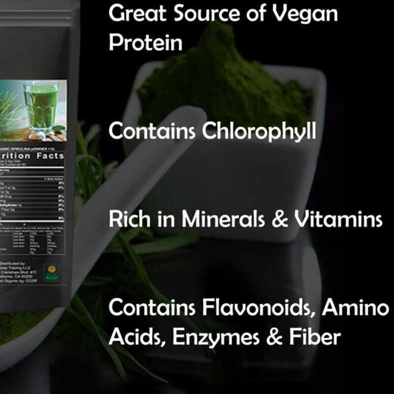 Spirulina Powder Organic 10.58 OZ. Bag | HELLOYOUNG