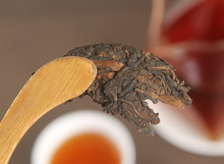 HelloYoung 50g Yunnan Ripe Tea Cake Banzhang Pu'er Aged Menghai Ancient Tree Dry Storage Pu