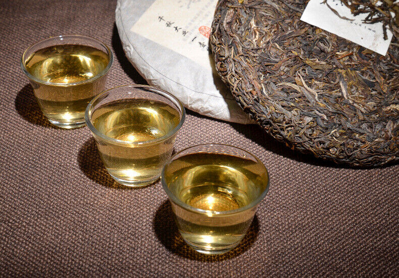 Puerh Tea Raw Tea Cake Smooth Bamboo Liang Zi Raw Tea Cake Pu'er Cake Tea 357g