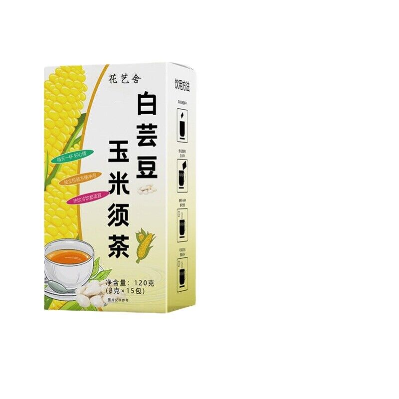 HelloYoung White kidney bean and corn beard tea stay up late tea tea b