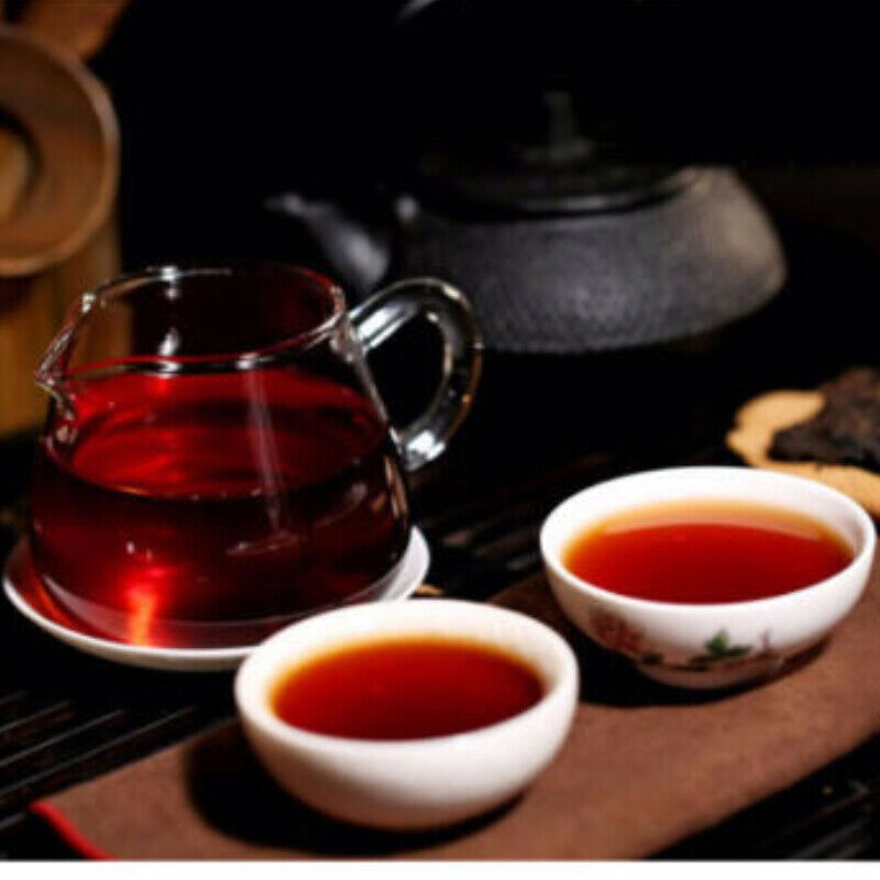HelloYoung 357g Ripe Pu-erh Heaven Earth Menghai Royal Golden Buds Top Old Arbor King Tea