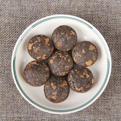 Yunnan Flower Tea Peony Flavor Shu Puer Mini Tuo Cha Fermented Pu Er Tea 500G