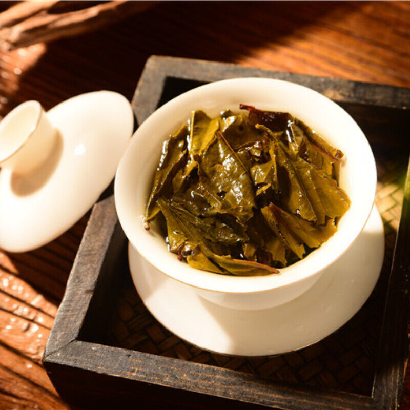 HelloYoung Premium Ancient Tree Green Tea Big Leaf Cha Tea Brick Yunnan Old Pu-Erh Tea 500g