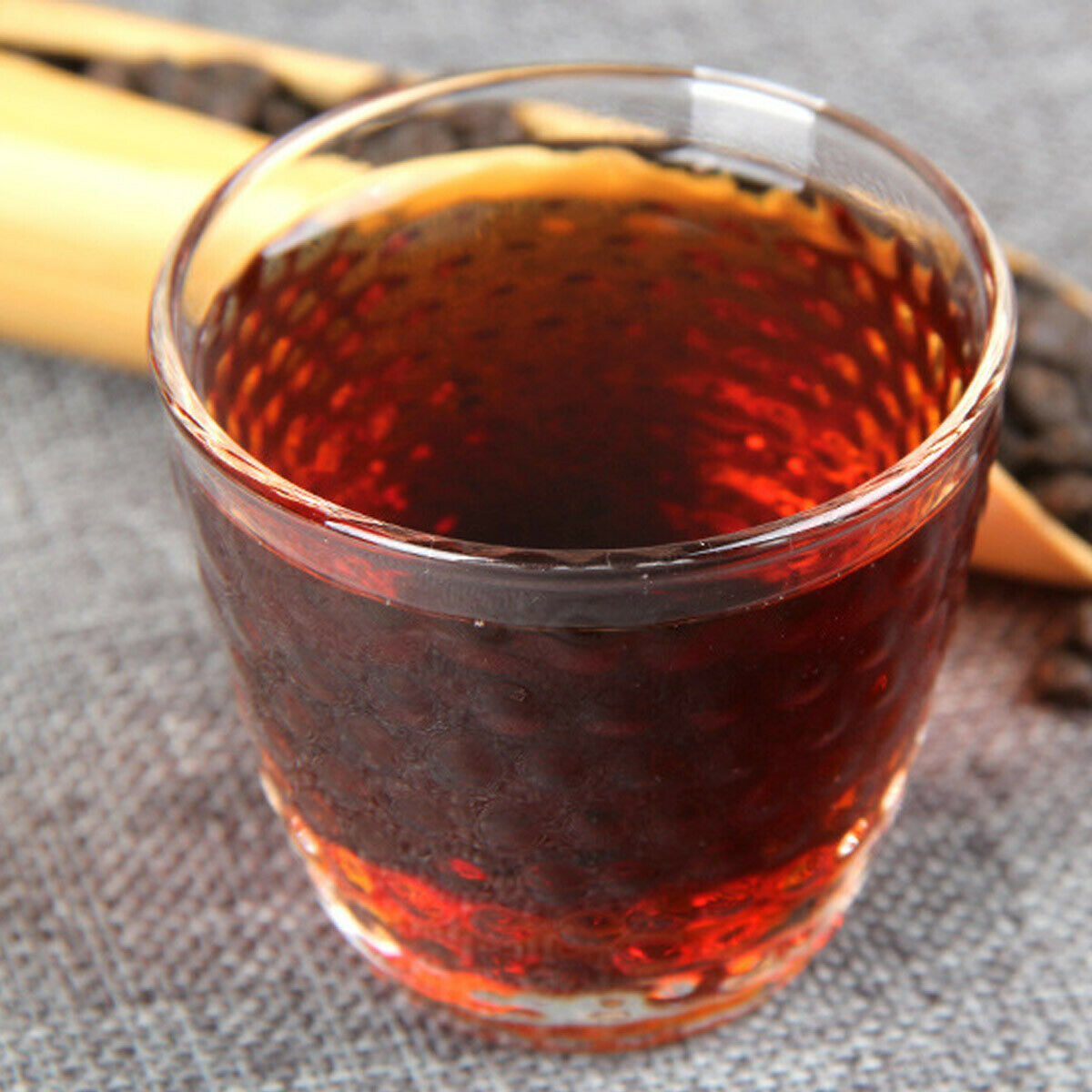 HelloYoung Ripe Pu-erh Tea  Packing GiftCooked Puerh Tea Handmade Bamboo Basket Yunnan 500g