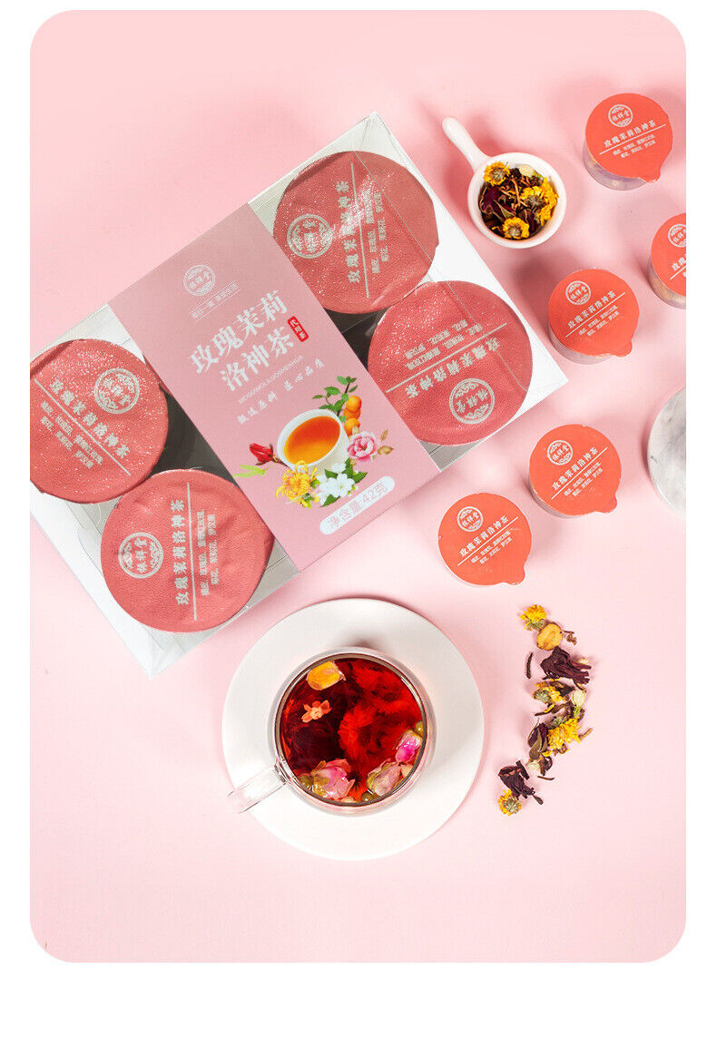 HelloYoung Rose Jasmine Luo Shen Tea Rose Eggplant Flower Tea Canned Health Tea Vital Tea