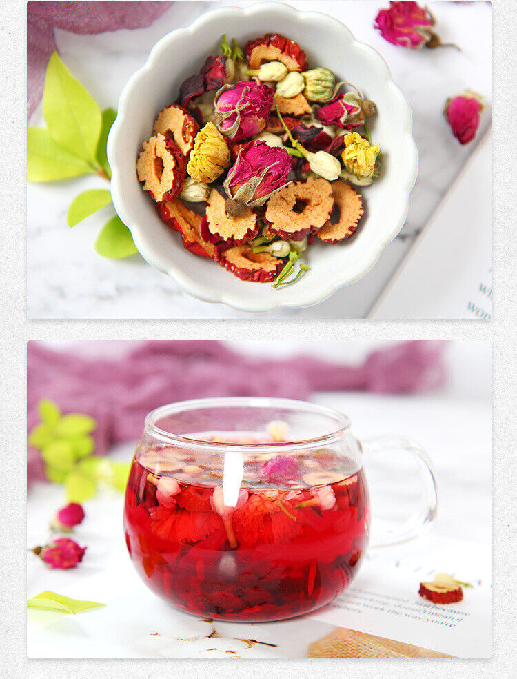 HelloYoung Rose Luoshen Wholesale Flower Tea Chrysanthemum Red Date Sliced Flower Tea