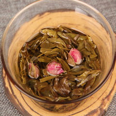 HelloYoungRose herbal tea 500g Chinese handmade puer tea raw Pu er old trees pu'er cha min
